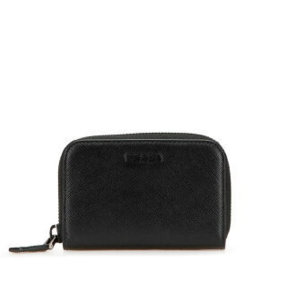 Prada Saffiano Zip Case Black Leather - Picture 1 of 8